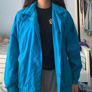 Blue Windbreaker